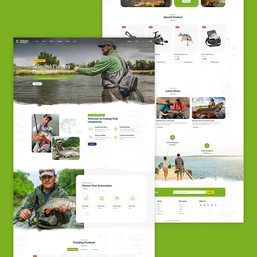 Hunting - An Fishing & Weapons Equipment Store Template