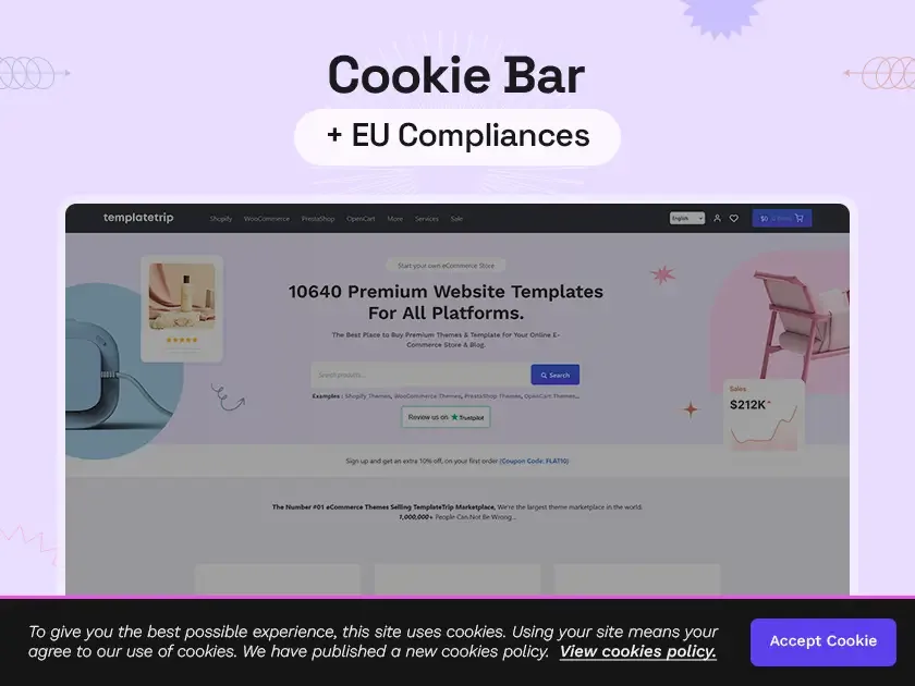 Cookie Bar EU Compliances - PrestaShop Module