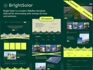 BrightSolar - Webflow Template for solar energy sector