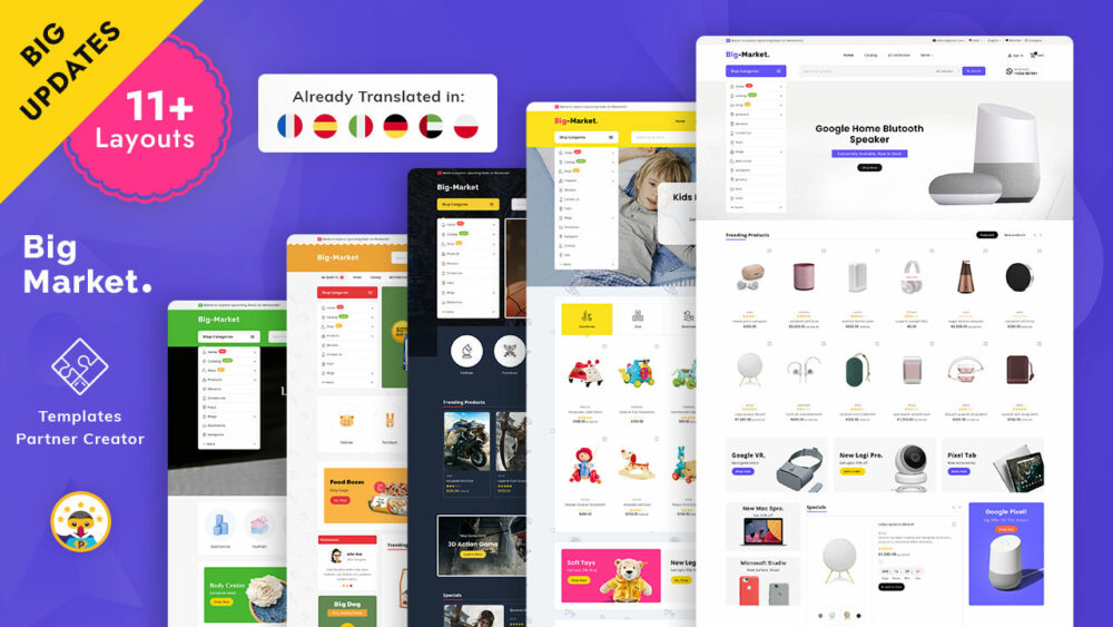 Bigmarket prestashop theme